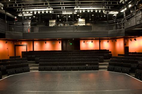 Studio theater - STUDIO UPSTAIRS 13.2m x 7.2m [height 4.9m, area 95m 2] Seats 75. Our new black box studio theatre is a very adaptable space. Particularly suited to fringe productions or small touring shows, it comes equipped with basic but flexible lighting and sound.